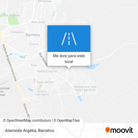 Alameda Argélia mapa