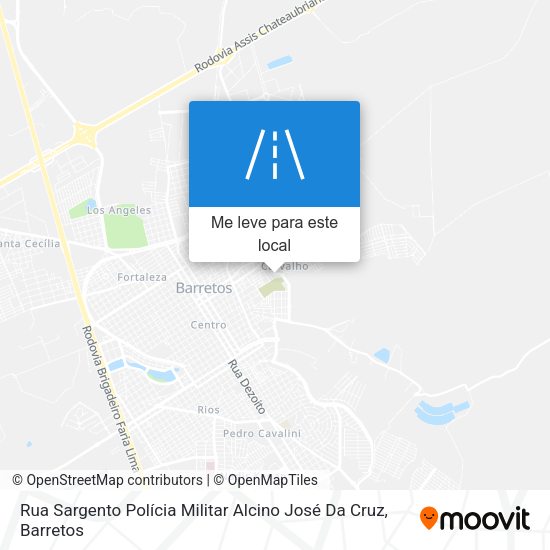 Rua Sargento Polícia Militar Alcino José Da Cruz mapa