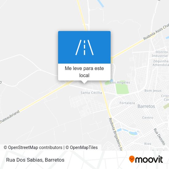 Rua Dos Sabias mapa