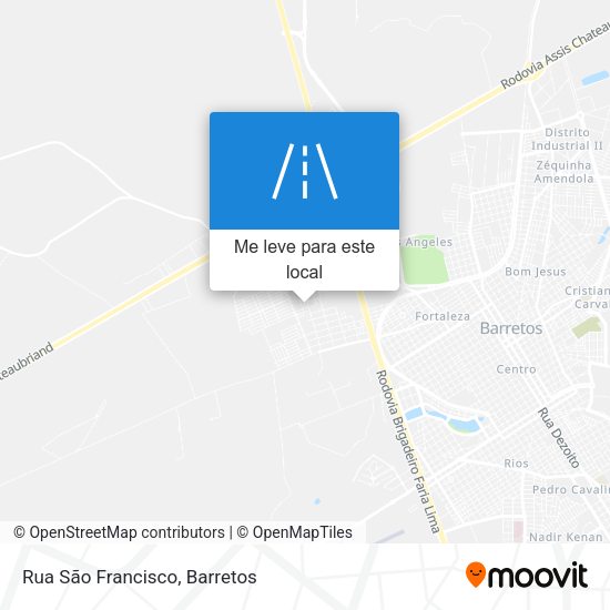 Rua São Francisco mapa