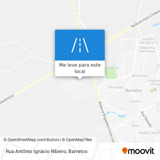Rua Antônio Ignácio Ribeiro mapa