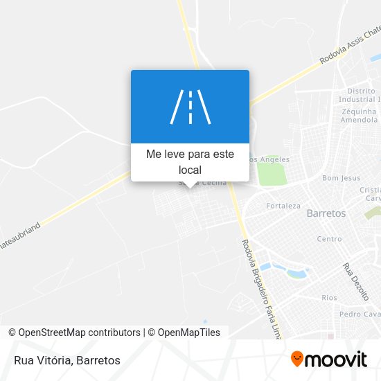 Rua Vitória mapa