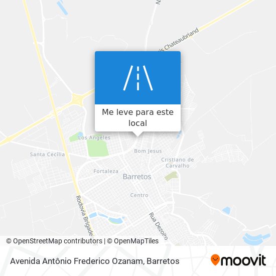 Avenida Antônio Frederico Ozanam mapa