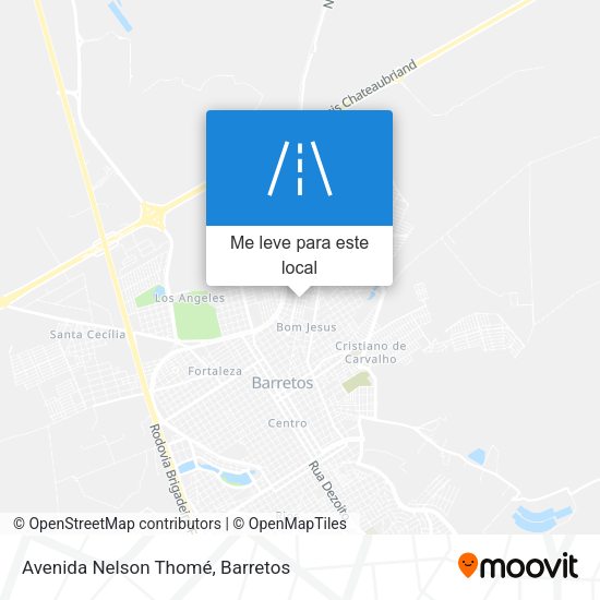 Avenida Nelson Thomé mapa