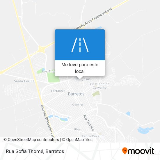 Rua Sofia Thomé mapa