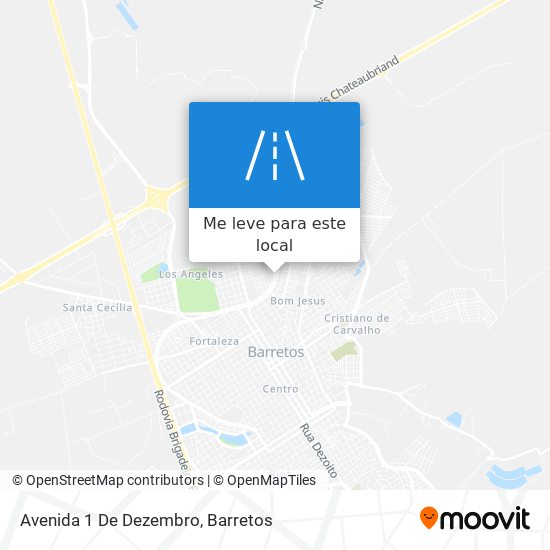 Avenida 1 De Dezembro mapa