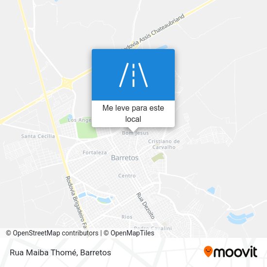 Rua Maiba Thomé mapa