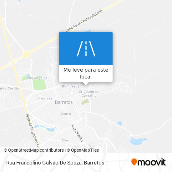 Rua Francolino Galvão De Souza mapa