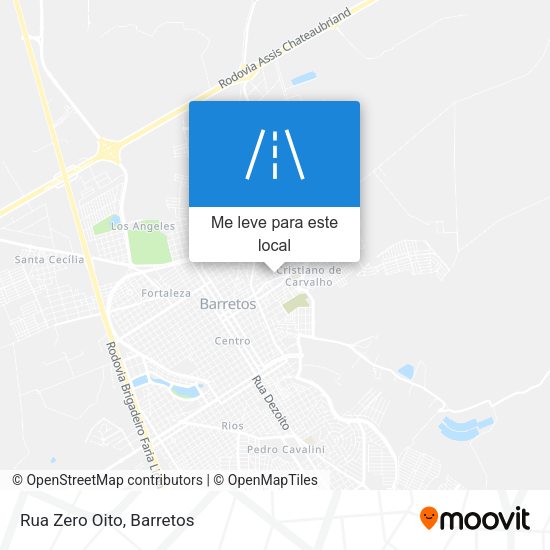 Rua Zero Oito mapa