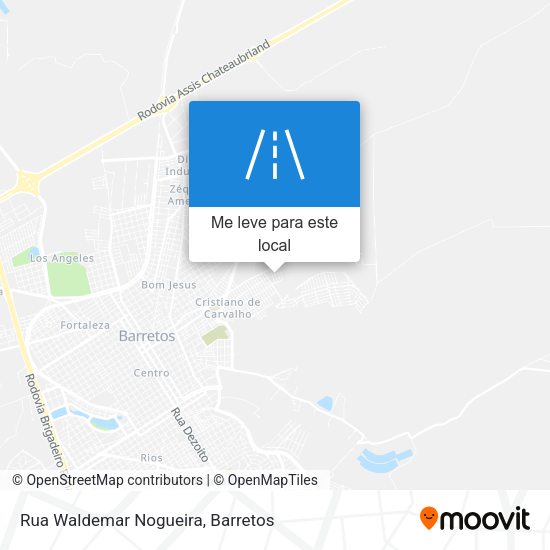 Rua Waldemar Nogueira mapa