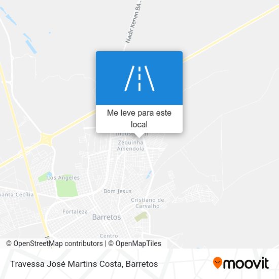 Travessa José Martins Costa mapa
