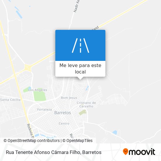 Rua Tenente Afonso Câmara Filho mapa