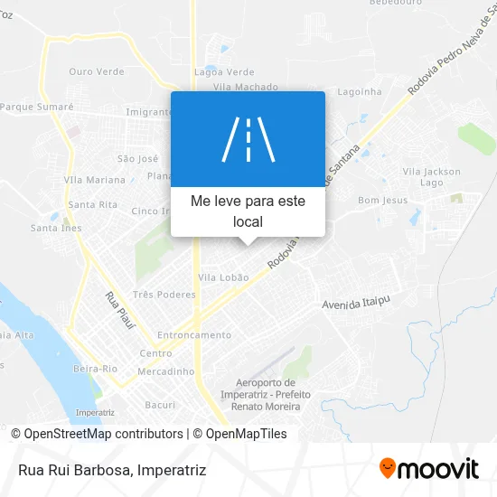 Rua Rui Barbosa mapa
