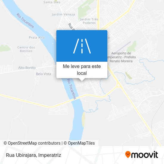 Rua Ubirajara mapa