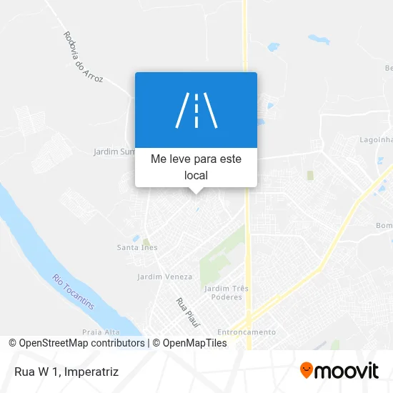 Rua W 1 mapa