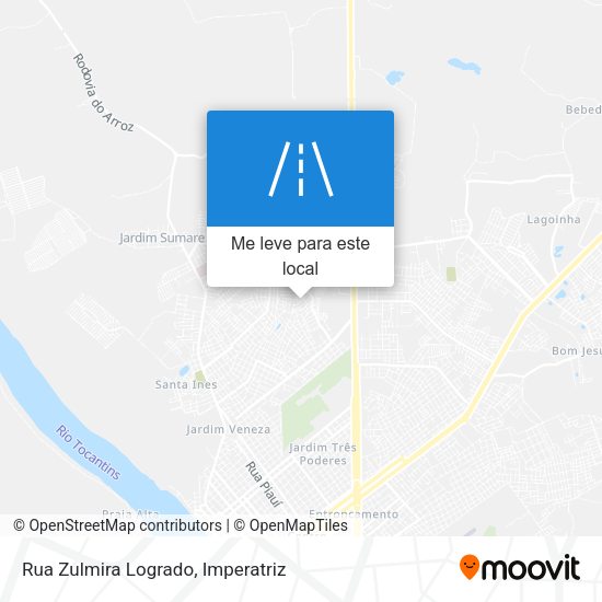 Rua Zulmira Logrado mapa