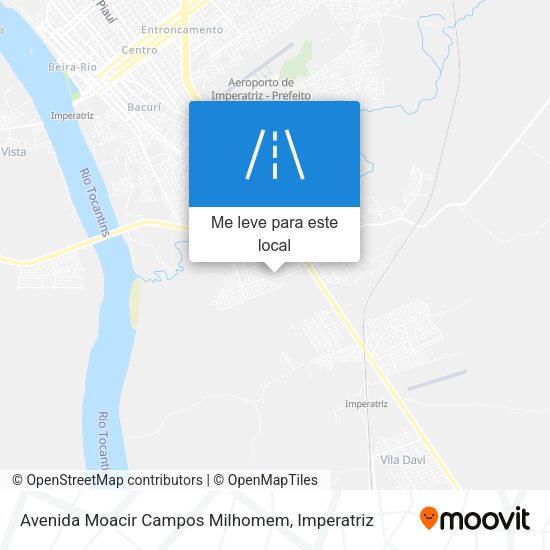 Avenida Moacir Campos Milhomem mapa