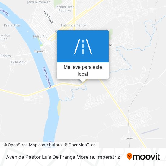 Avenida Pastor Luís De França Moreira mapa