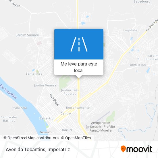 Avenida Tocantins mapa