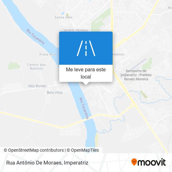 Rua Antônio De Moraes mapa