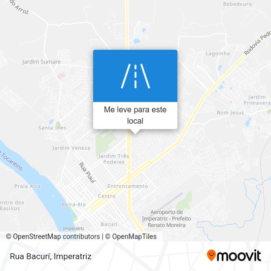 Rua Bacurí mapa