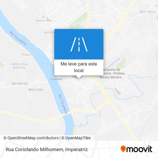 Rua Coriolando Milhomem mapa