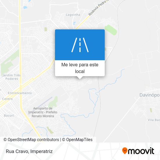 Rua Cravo mapa