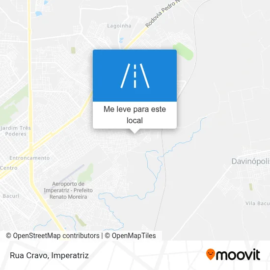 Rua Cravo mapa