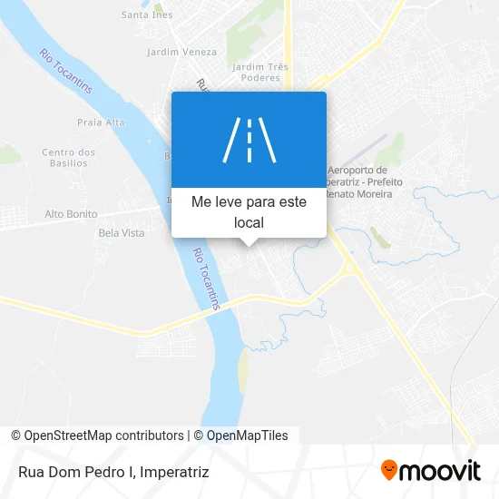 Rua Dom Pedro I mapa