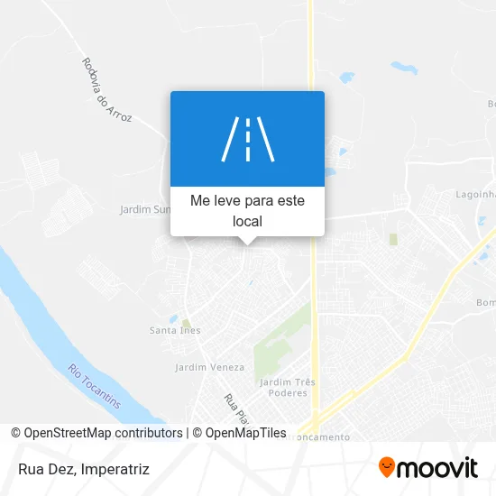 Rua Dez mapa