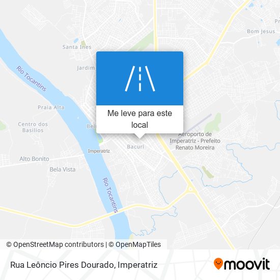 Rua Leôncio Pires Dourado mapa