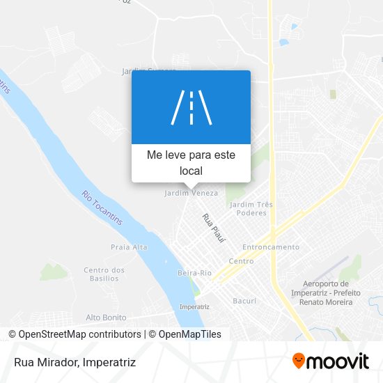 Rua Mirador mapa