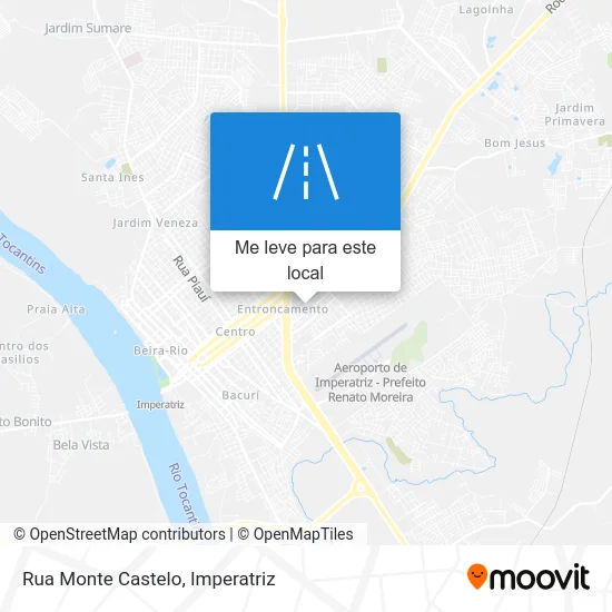 Rua Monte Castelo mapa