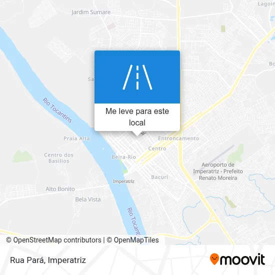 Rua Pará mapa