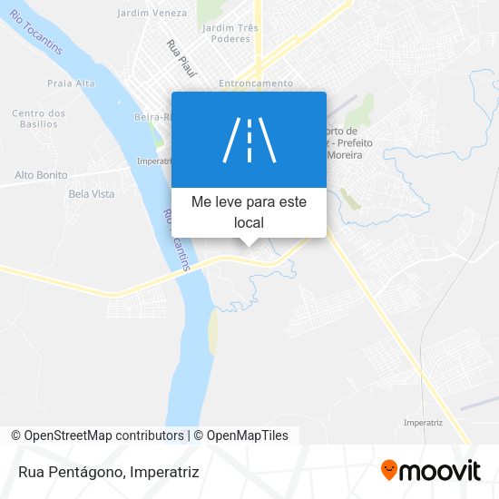 Rua Pentágono mapa