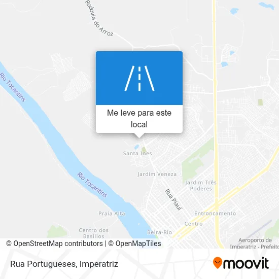 Rua Portugueses mapa