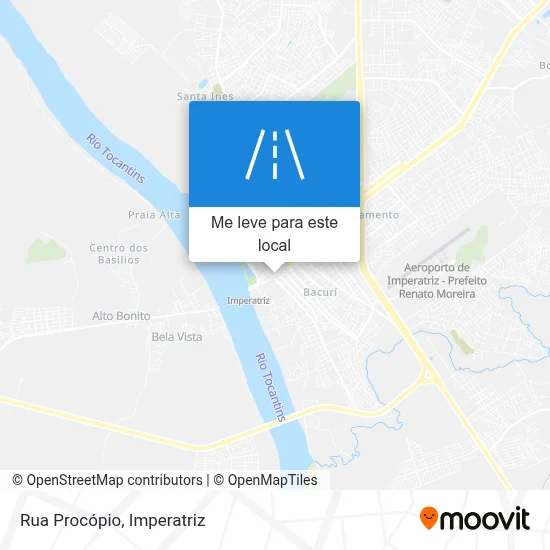 Rua Procópio mapa