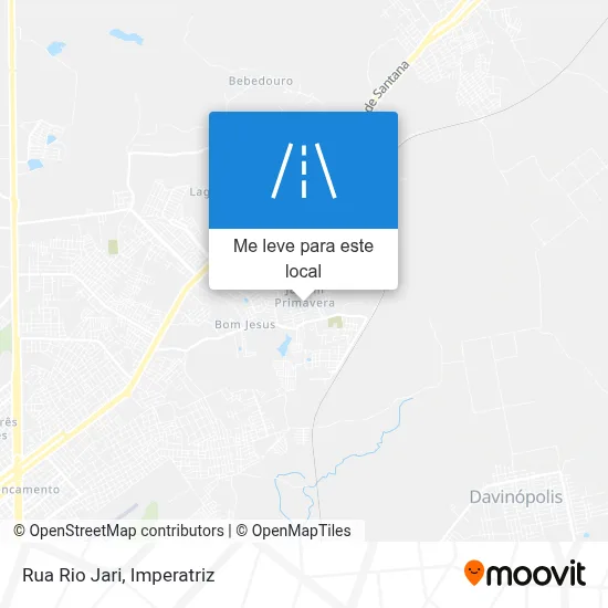 Rua Rio Jari mapa