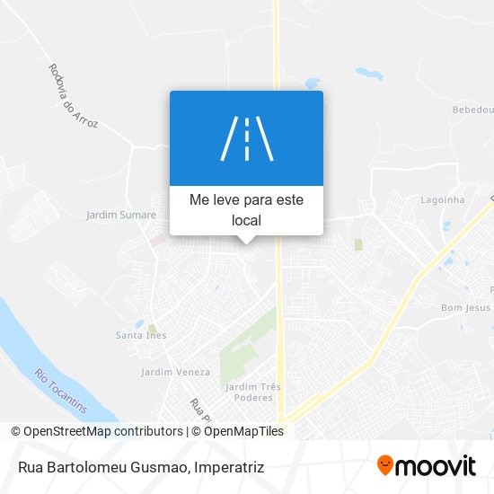 Rua Bartolomeu Gusmao mapa