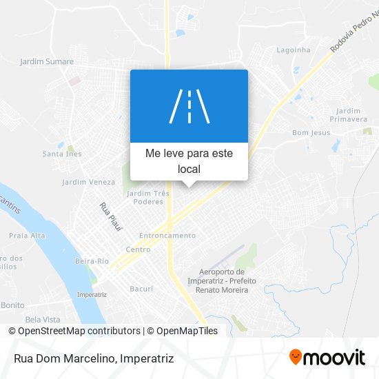 Rua Dom Marcelino mapa