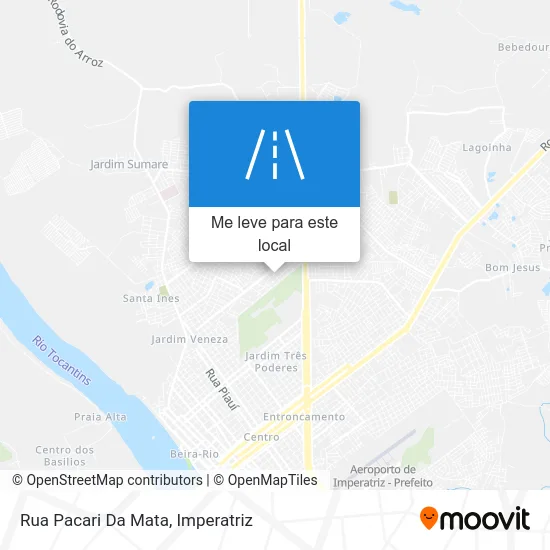 Rua Pacari Da Mata mapa