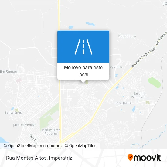 Rua Montes Altos mapa