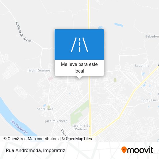 Rua Andromeda mapa