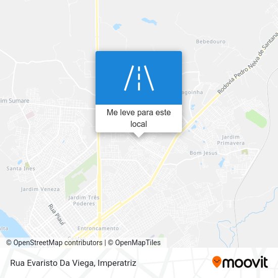 Rua Evaristo Da Viega mapa