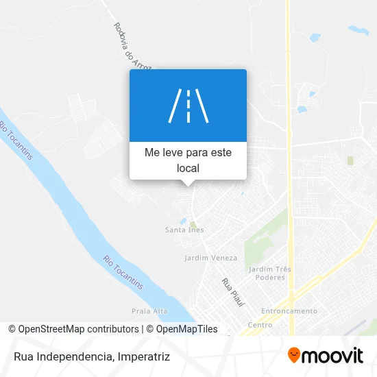 Rua Independencia mapa