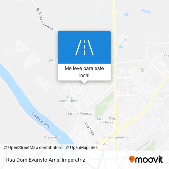 Rua Dom Evaristo Ams mapa