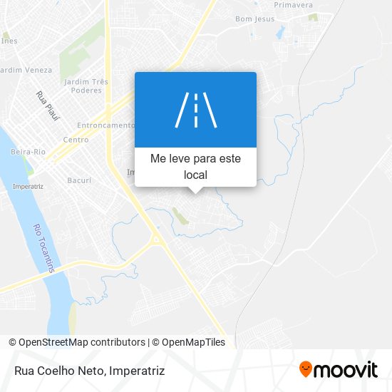 Rua Coelho Neto mapa