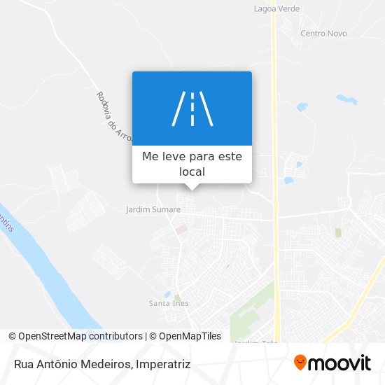 Rua Antônio Medeiros mapa