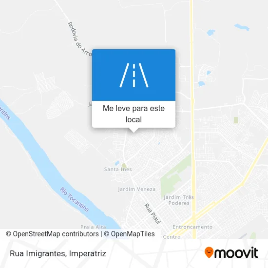 Rua Imigrantes mapa