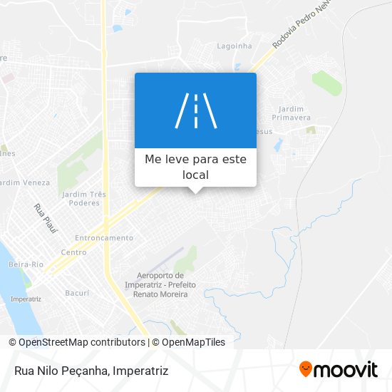 Rua Nilo Peçanha mapa